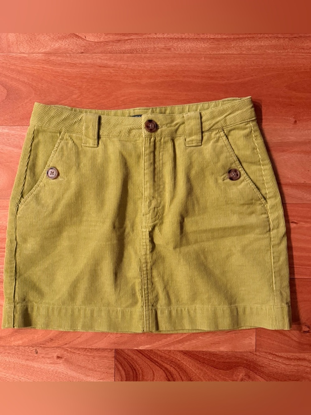 Wild Fable neon green corduroy skirt